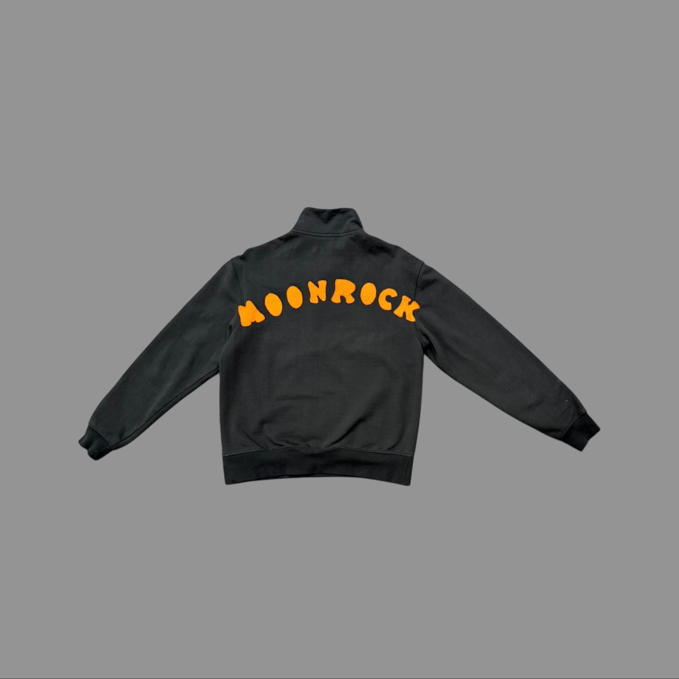 ORANGE LEATHER QUARTER ZIP
