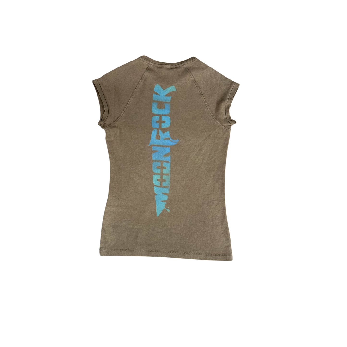 LIGHT BLUE SKULL T-SHIRT