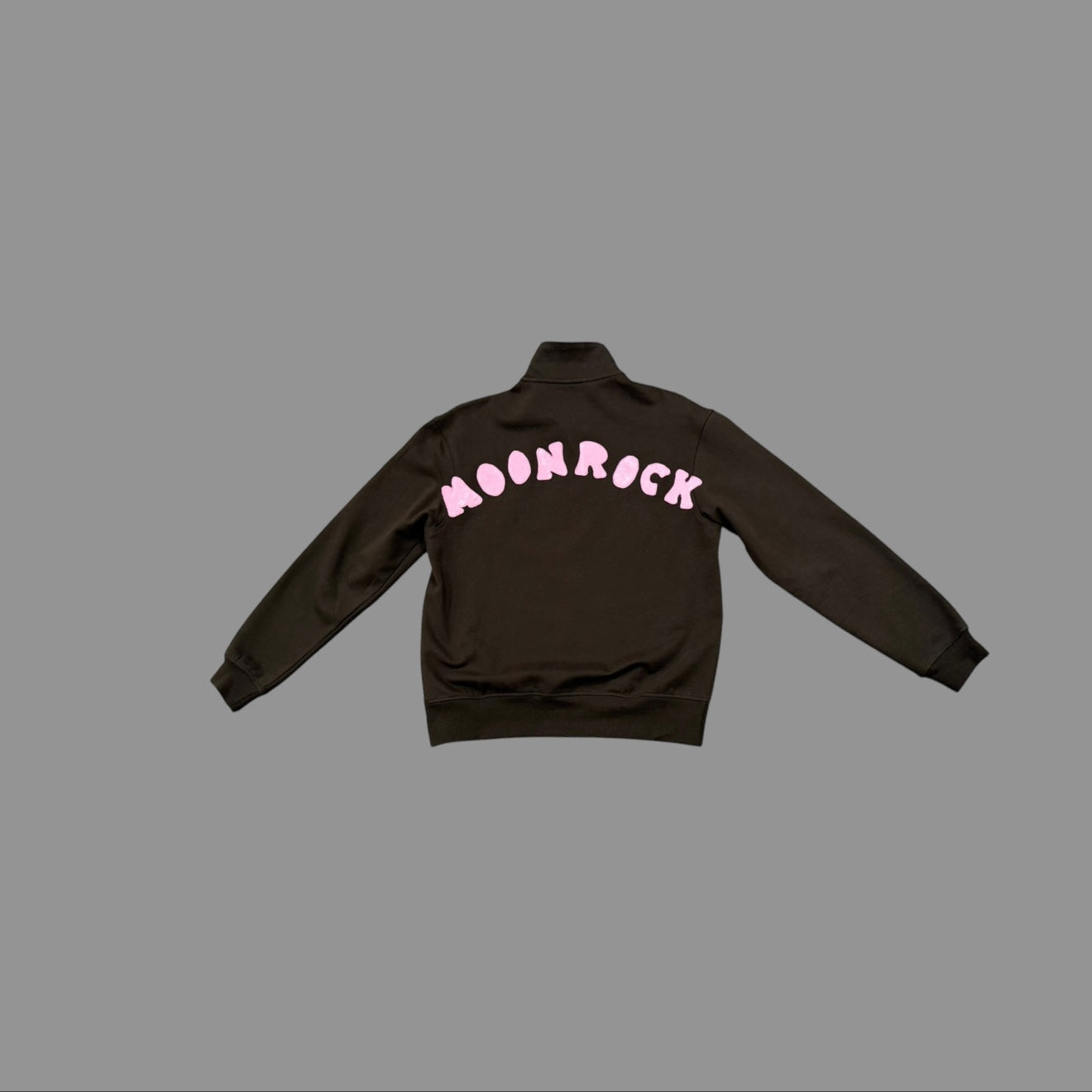 PINK LEATHER QUARTER ZIP