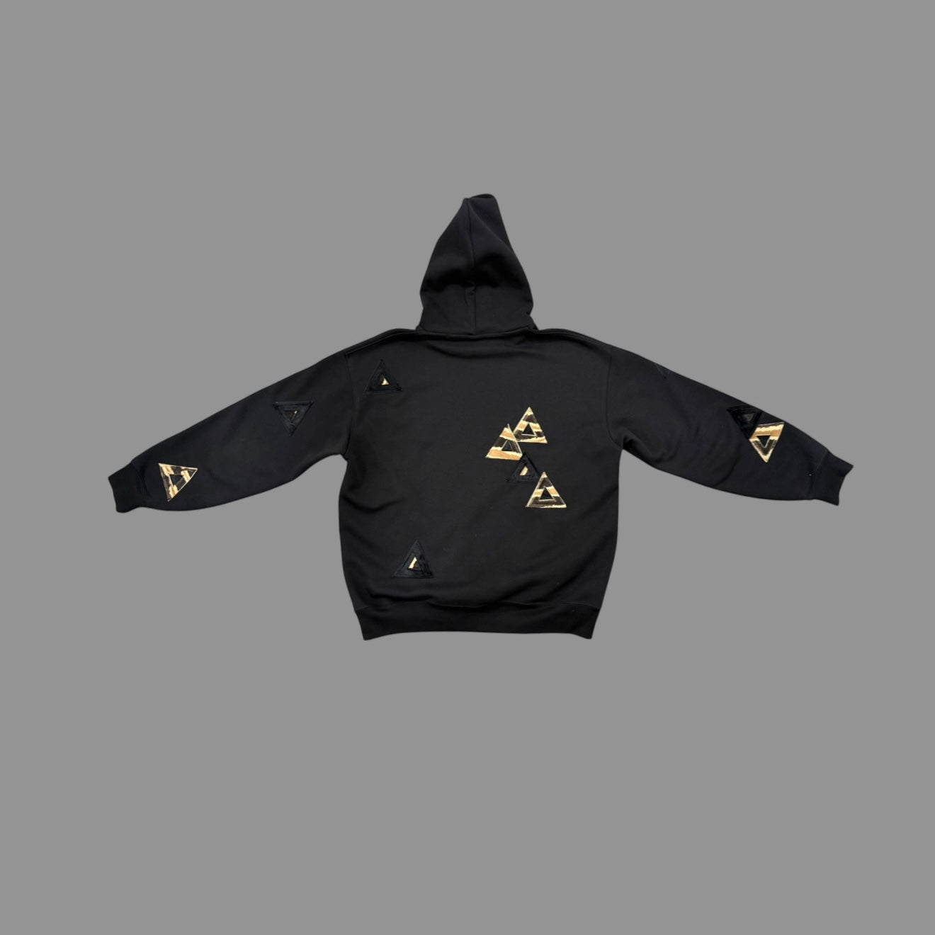 cavallino tiger leather patch hoodie