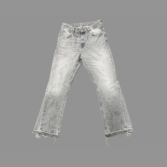 SASHIKO FLARE DENIM