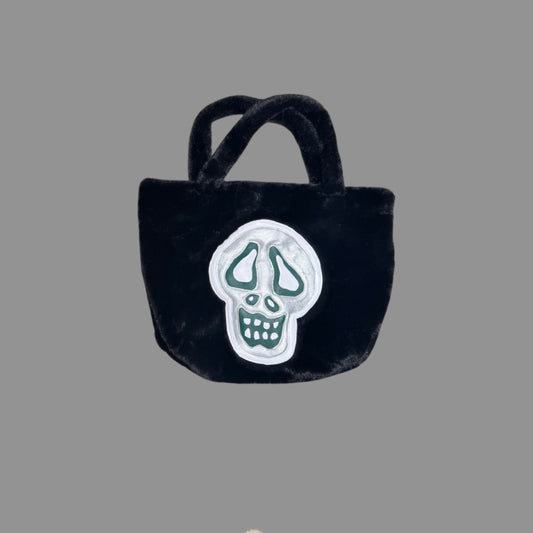 BIG SKELETON LEATHER PATCH BAG