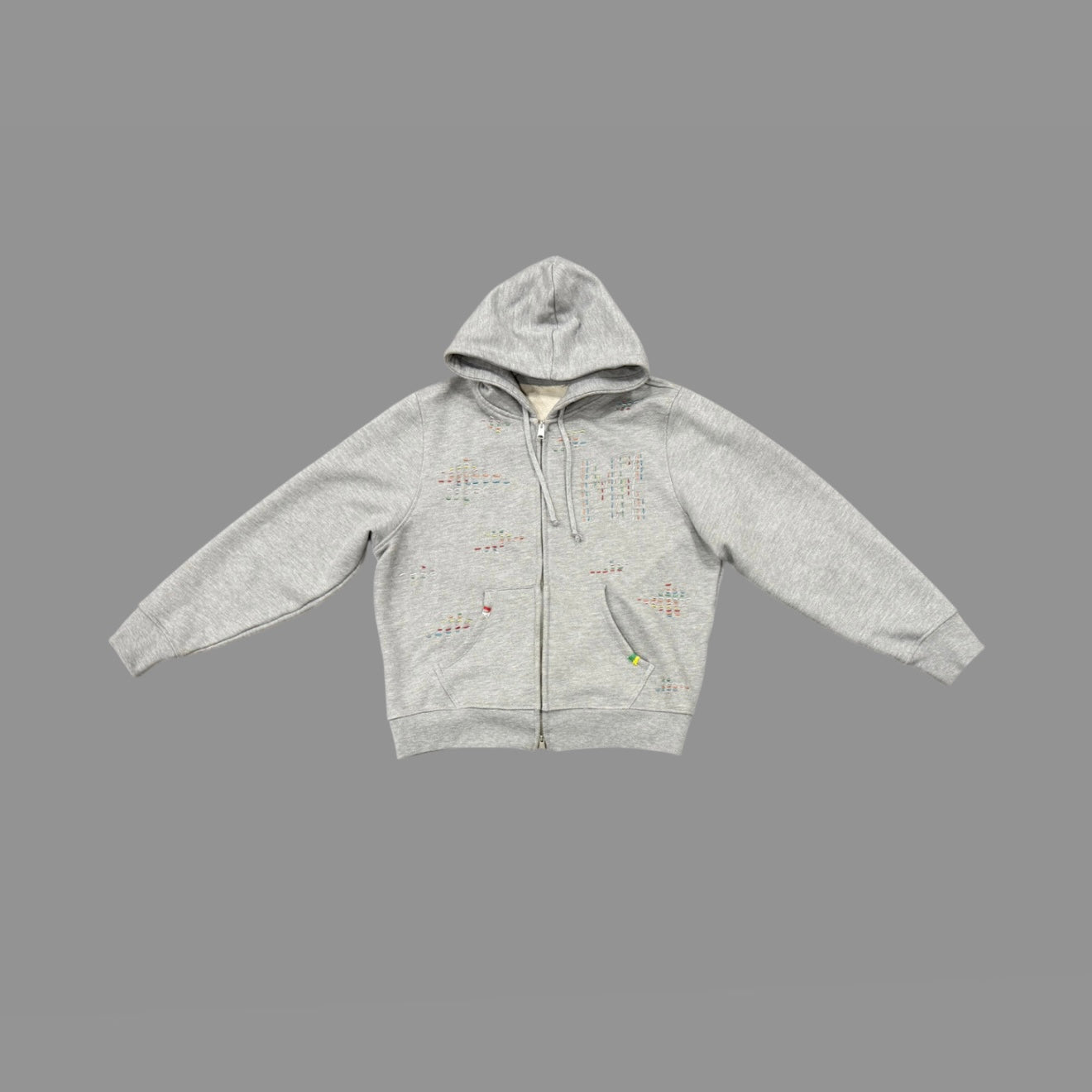 SASHIKO ZIP HOODIE