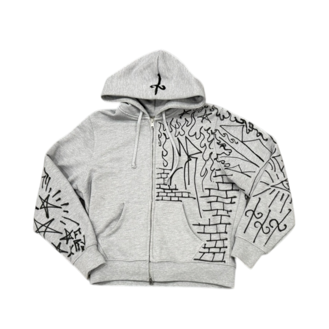 AIRBRUSH ZIP HOODIE
