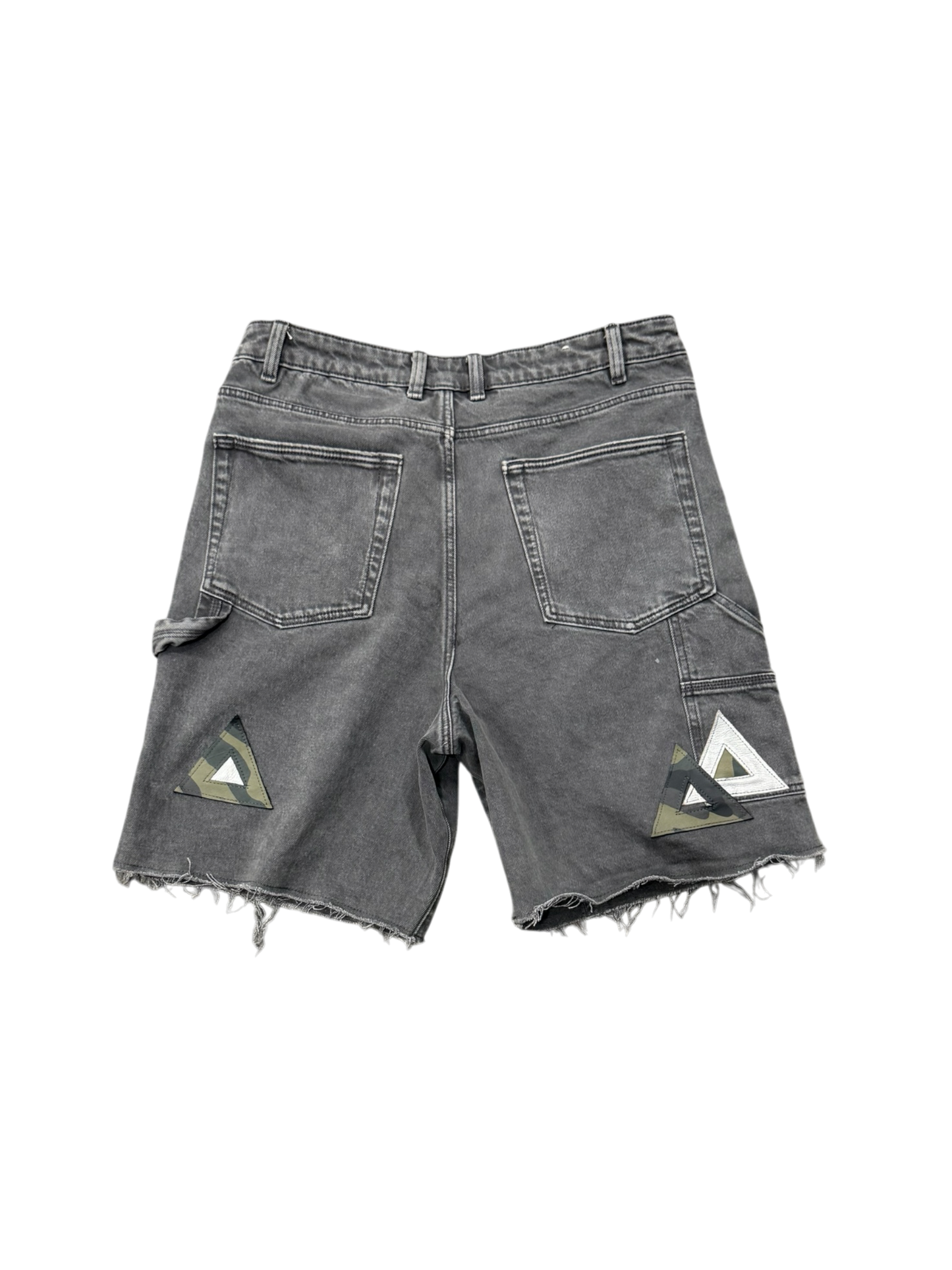 CAMO LEATHER SHORTS